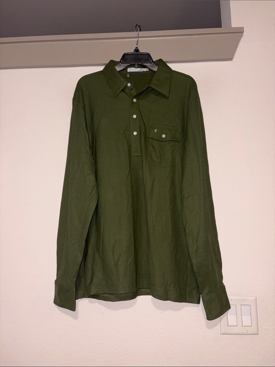 Criquet Other - Criquet Men’s Long Sleeve Players Shirt in Green SZ XL NWOT